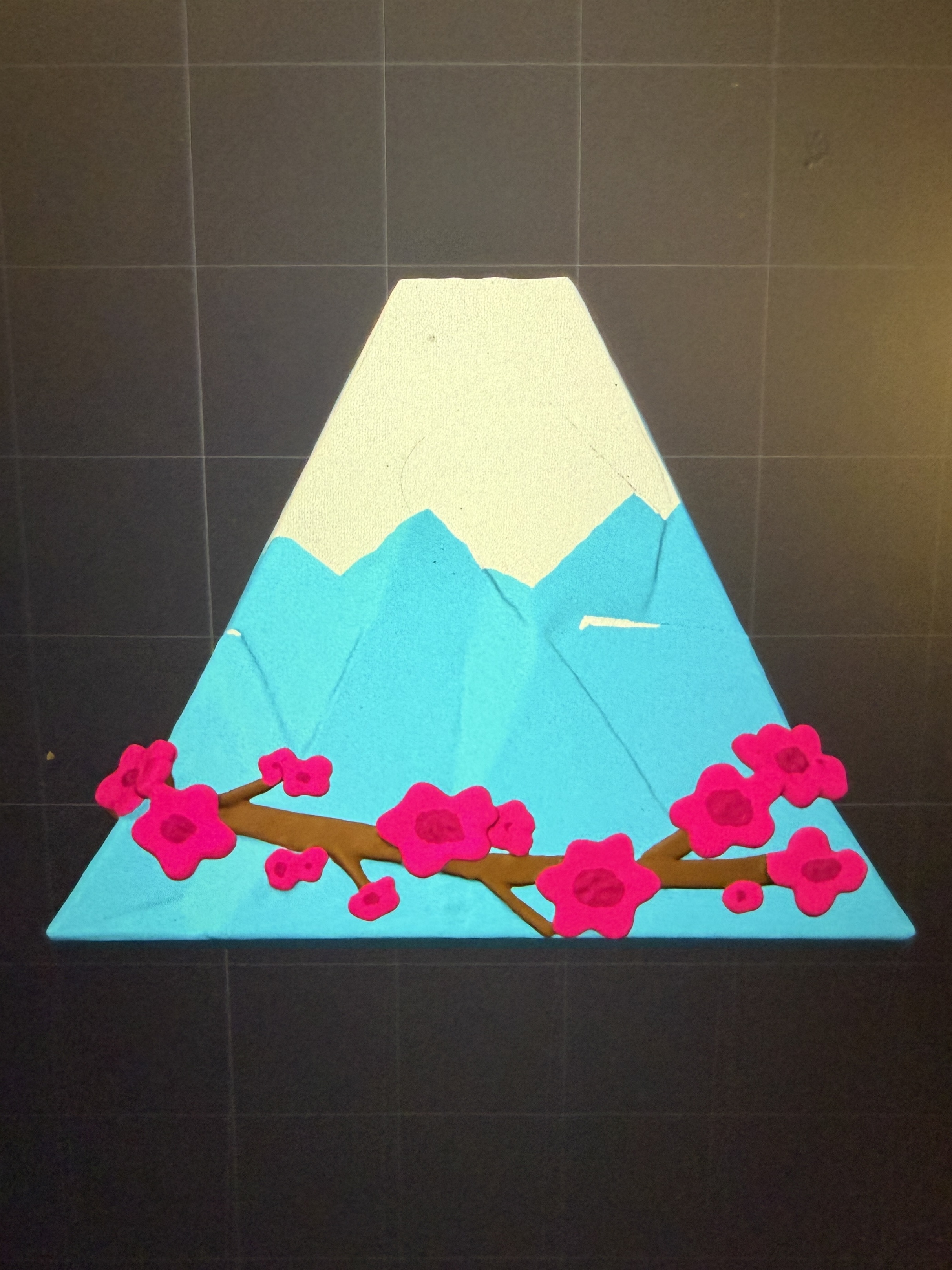 Miniatura 2 do modelo 3D 富士山冰箱贴-世界风景火山旅游模型-日本樱花