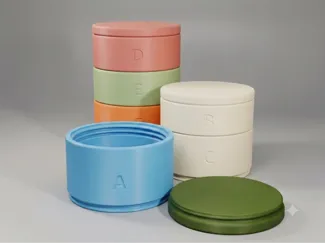Customizable small stackable Container / Pot / Jar