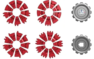 Vex Robotics Adjustable Slip Gear - 36T