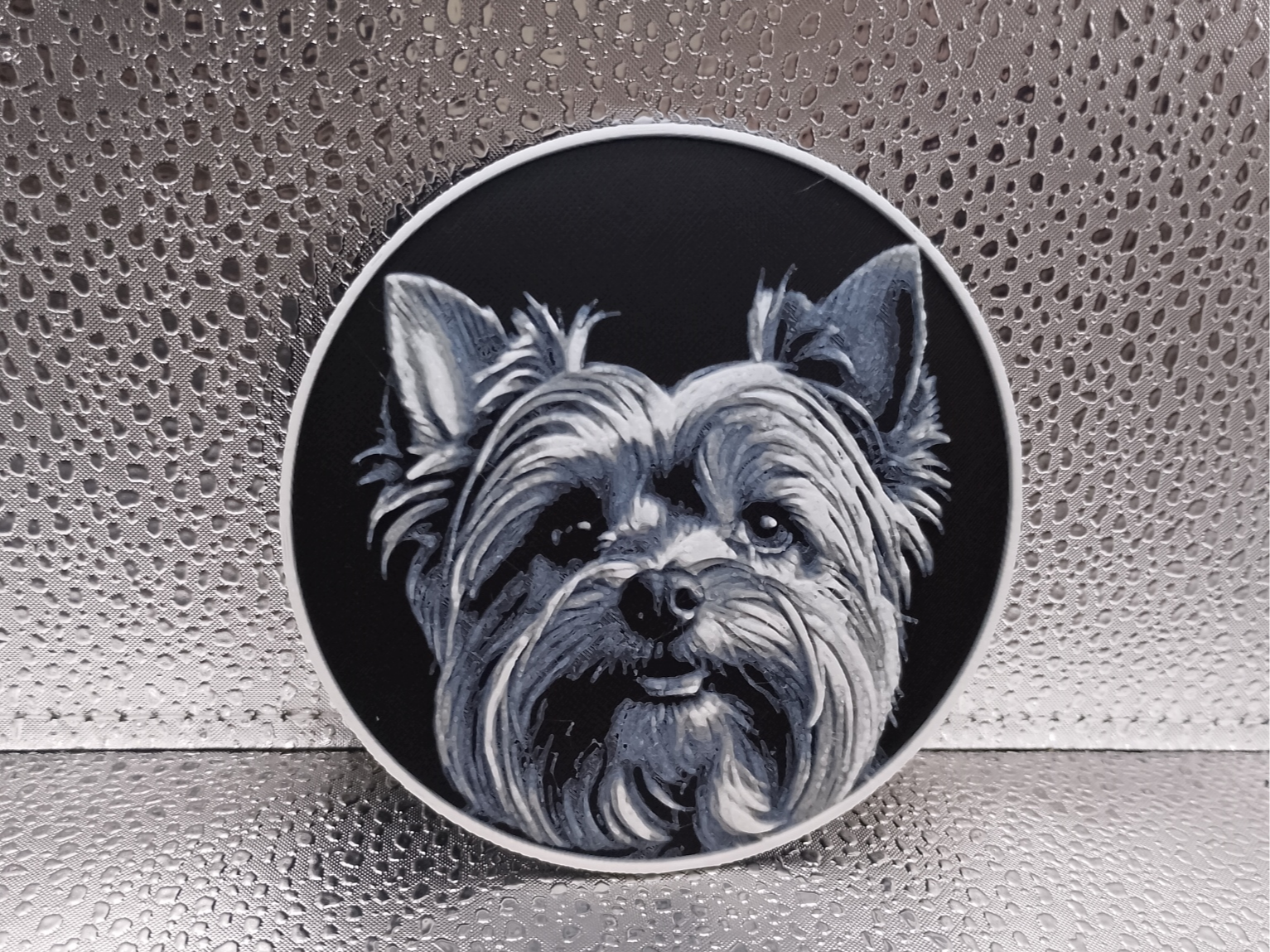 Yorkshire Terrier Coaster – Hueforge