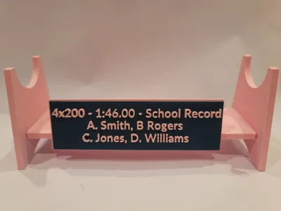 Track & Field Relay Baton Award/Stand
