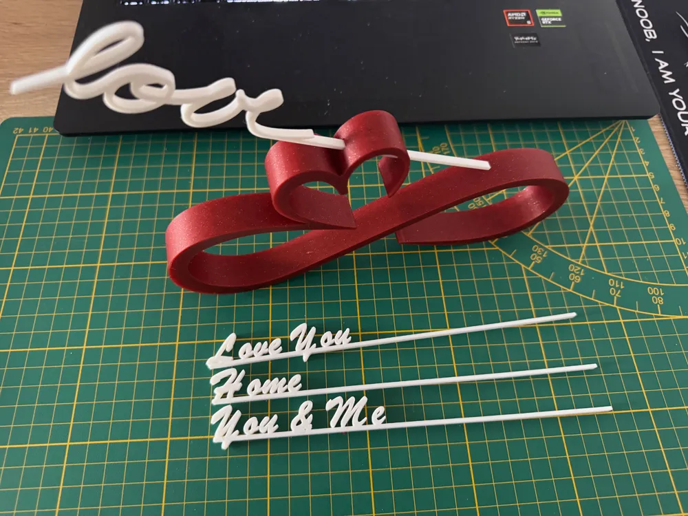 Heart with endless loop and message by STW23 MakerWorld: Download Free ...