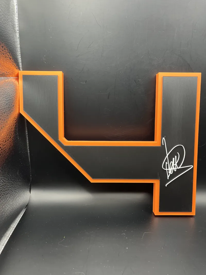 Lando Norris Sign Display Wall Desk Shelf Art