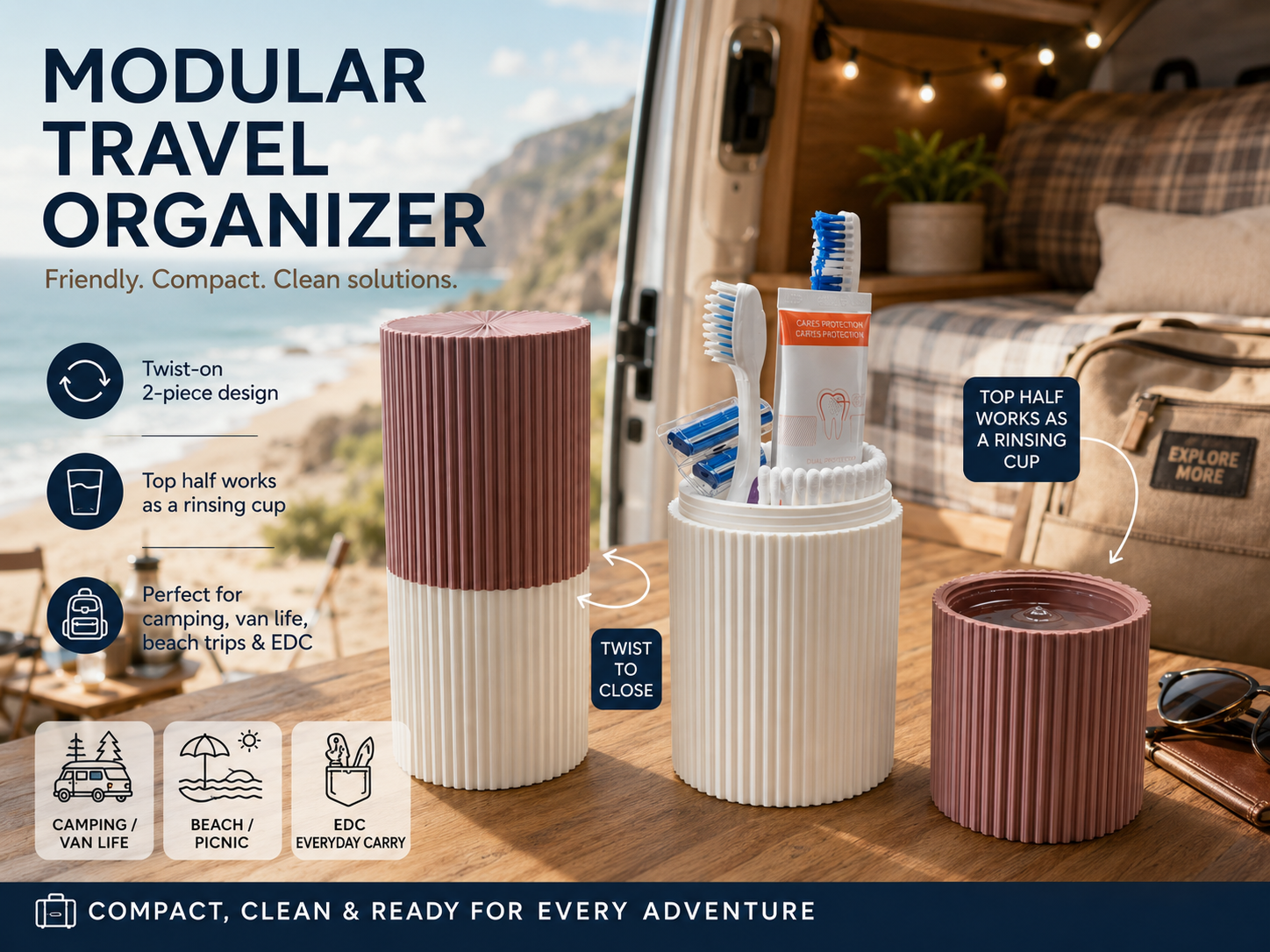 Pack & Rinse- Modular Travel Hygiene Station - 1
