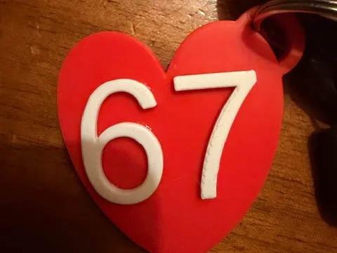 67 Valentines keyhanger