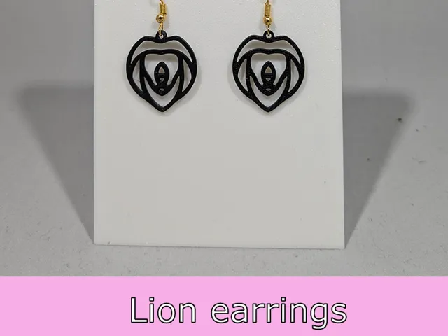 Lion earrings