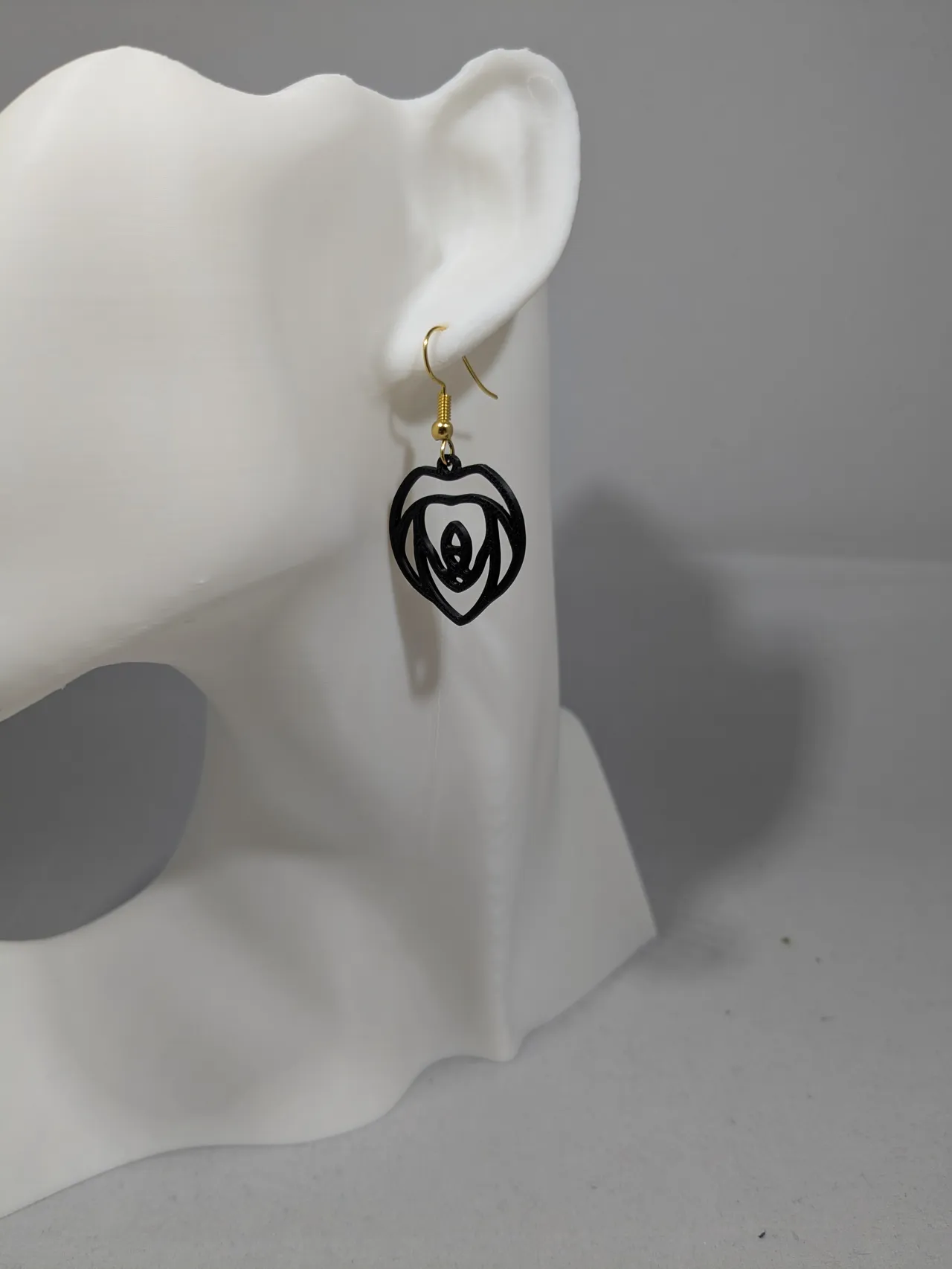 Lion earrings view 4