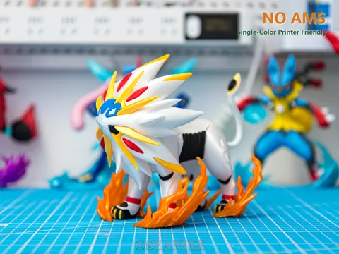 Accesorio para impresora 3D: Pokémon Solgaleo 14.5cm Multipart | No AMS — referencia de MakerWorld