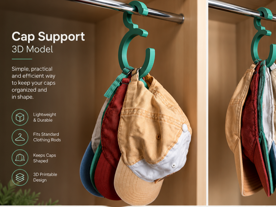 Cap Support - Space Saving Organizer - 1