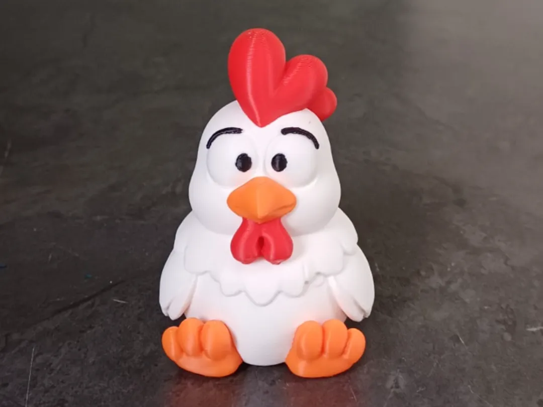 Cute Sitting Rooster – Cartoon Farm Figurine - Free 3D Print Model ...