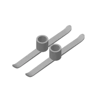 Mini skis pour doigts (taille réglable) — photo 2
