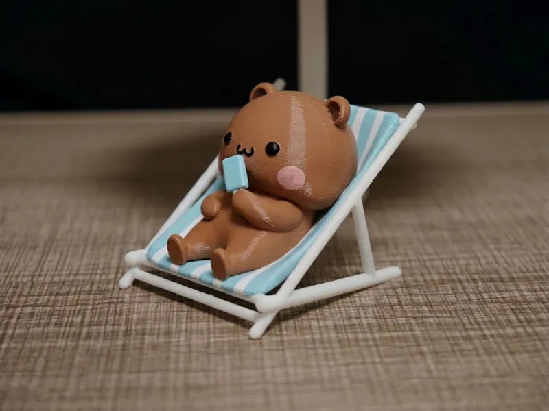 情侣熊系列-沙滩椅冰棍布 布Couple Bear-IcePop Beach Chair bu bu