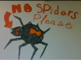 NO spiders sign 