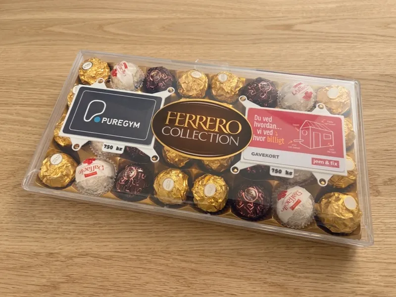 Gift card holder for Ferreo Collection