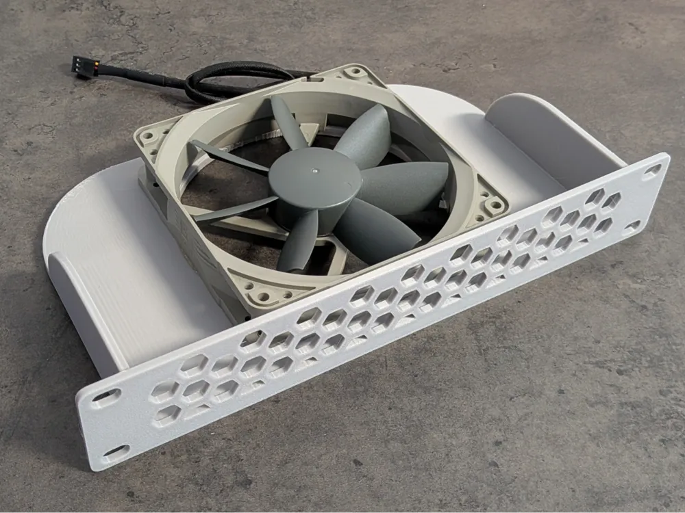 10 Inch Rack 1U 120mm Fan Mount - Free 3D Print Model - MakerWorld