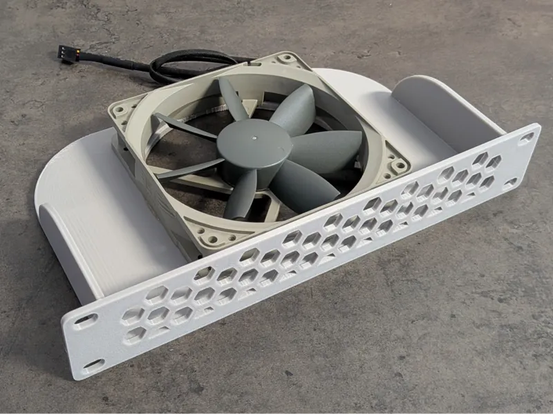10 Inch Rack 1U 120/92/80mm Fan Mount