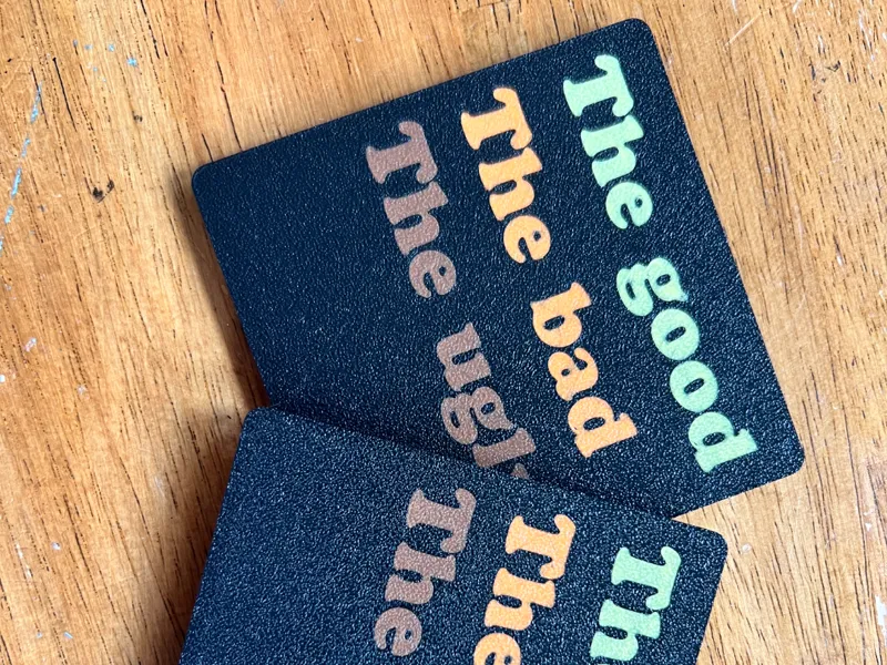 The good, the bad and the ugly coaster