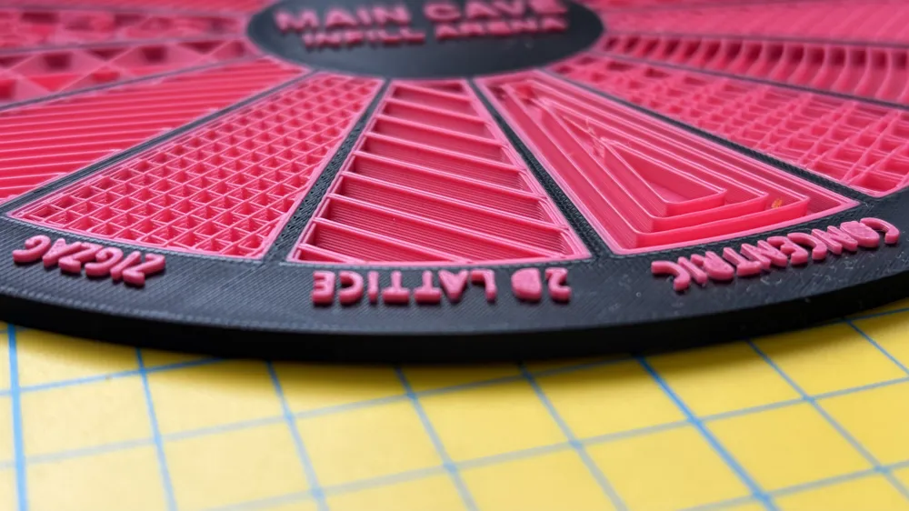 Pla Example Main Cave - Infill Arena 16 examples - Free 3D Print Model - MakerWorld