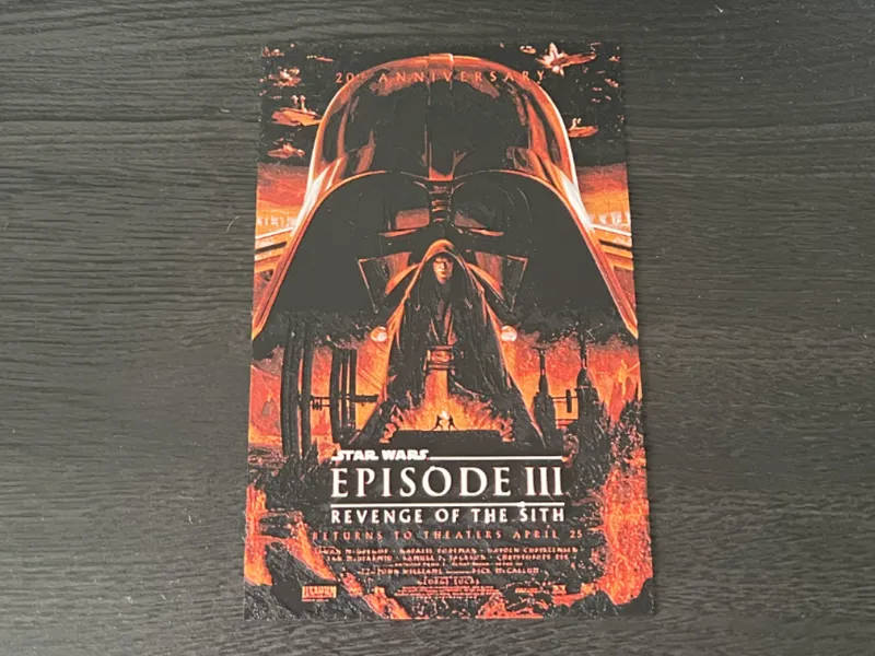 Star Wars EP3 (ROTS) 20th Anniversary Movie Poster