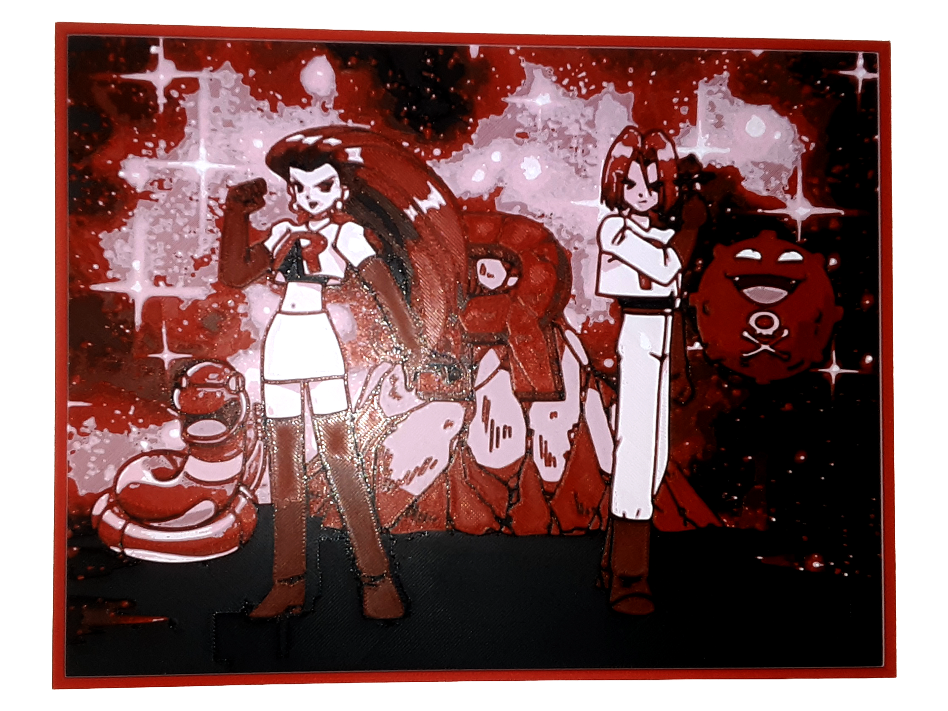 Team Rocket Hueforge Pokemon Ekans Koffing Red