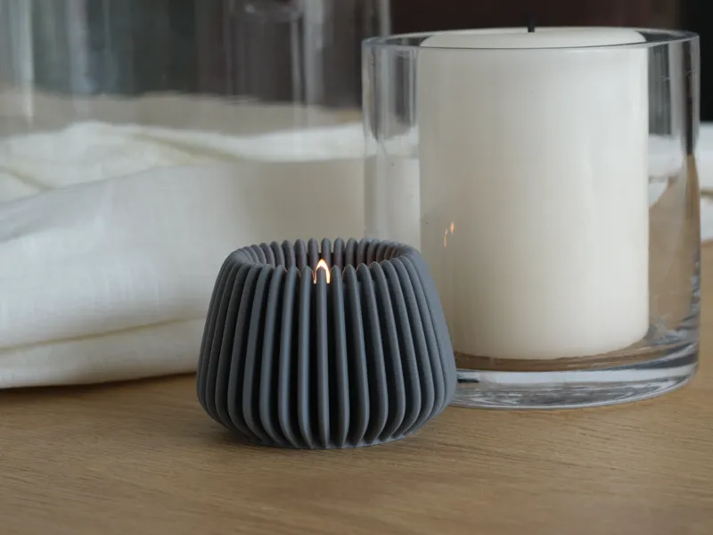 Ribbed Tealight Holder