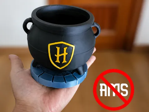 Accesorio para impresora 3D: Hogwarts Cauldron (NO AMS needed) — referencia de MakerWorld