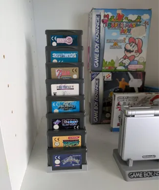 Nintendo Game Boy Advance cart stand/holder