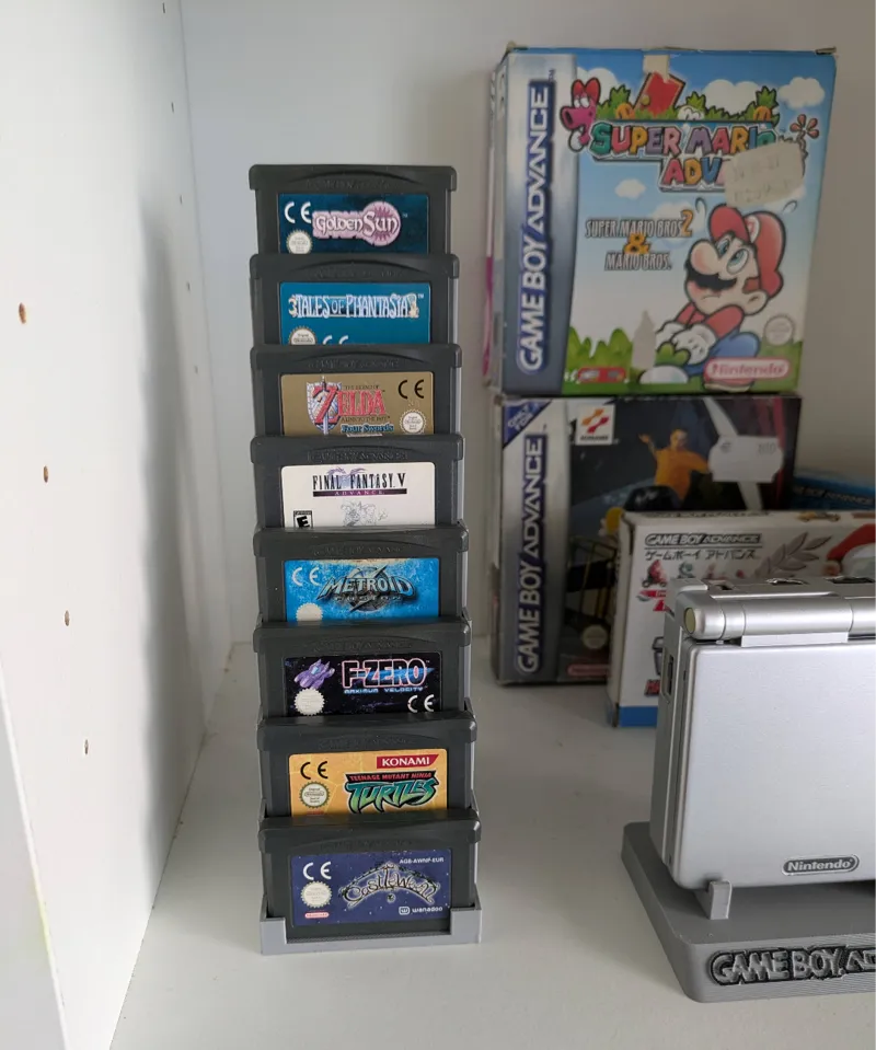 Nintendo Game Boy Advance cart stand/holder