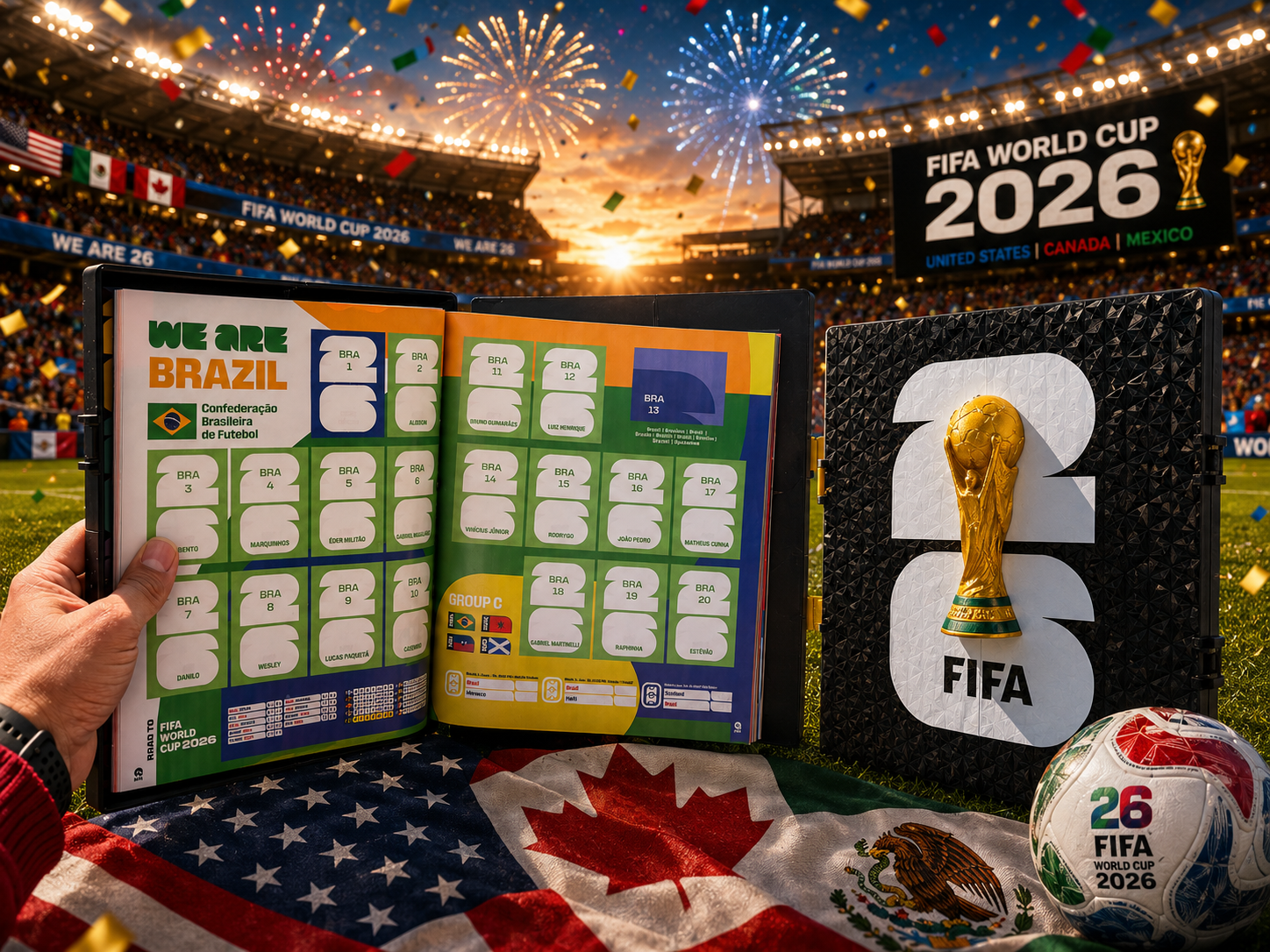 Case Premium Colecionador Álbum Copa do Mundo 2026