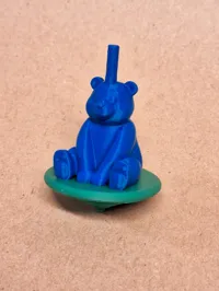 Small Bear Spinning Top 2 Color Print