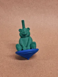 Large Bear Spinning Top 2 Color Print