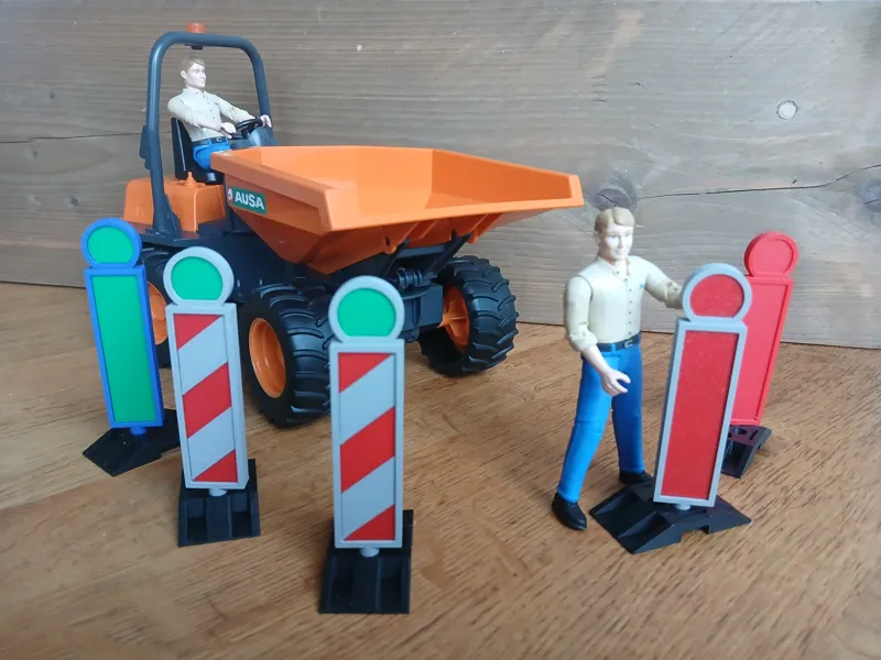 BRUDER Traffic sign road works
