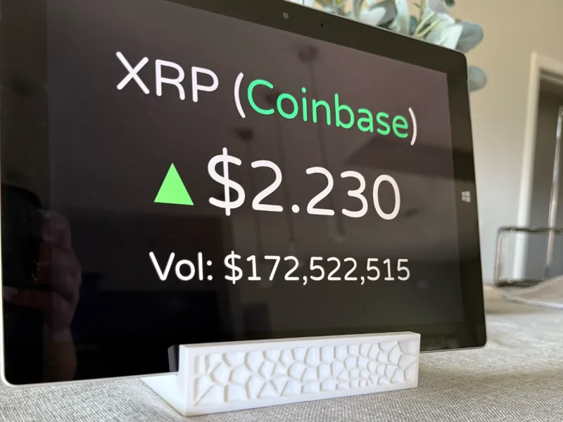 Microsoft Surface 3 Holder - Crypto Ticker
