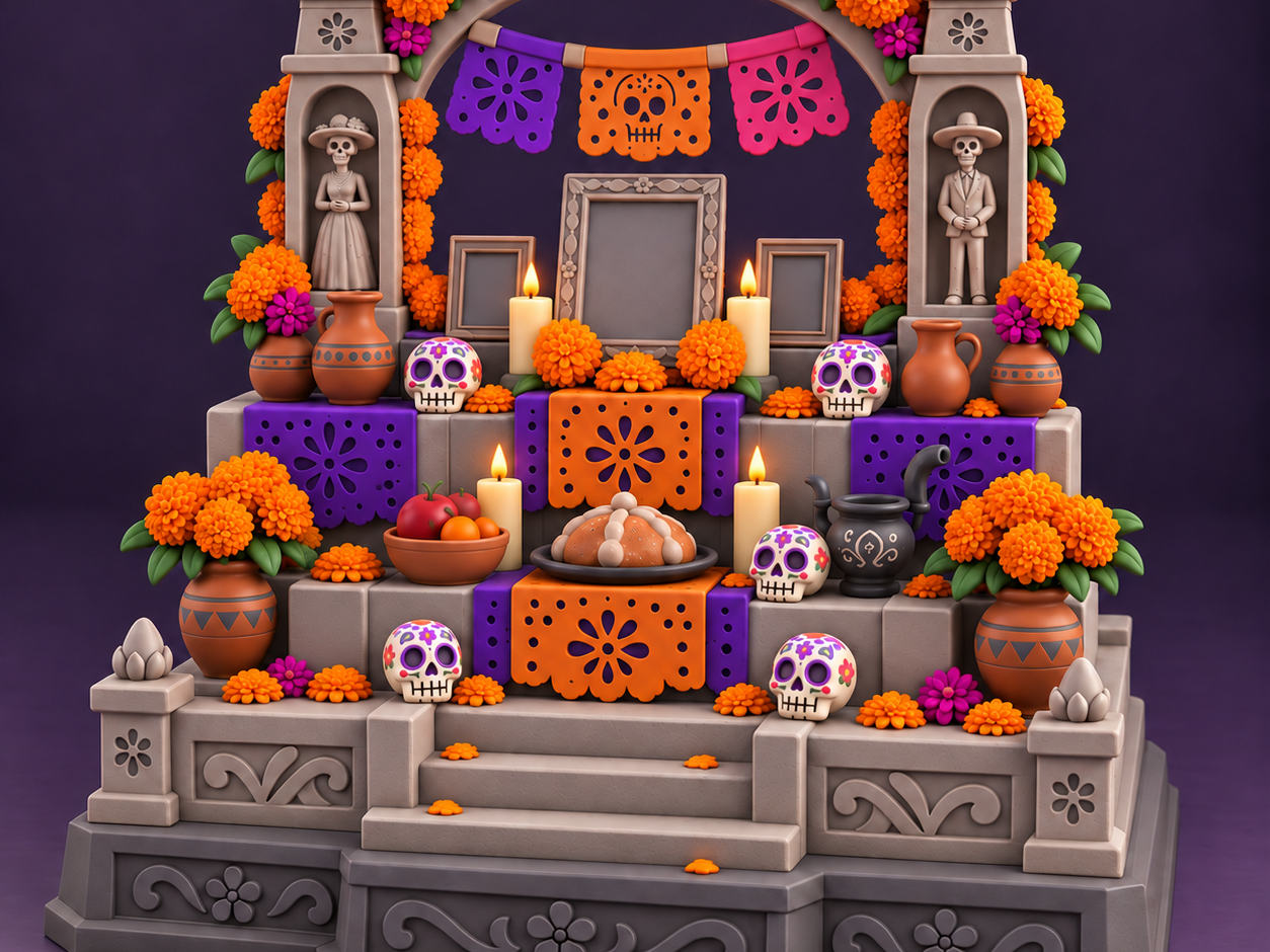 Altar de Día de Muertos | Ofrenda Mexicana - 1