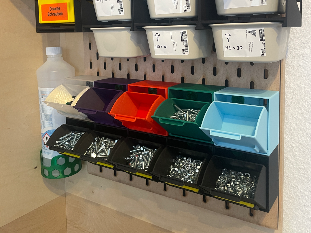 Klappbox Ikea Skadis mit & ohne Labelfach