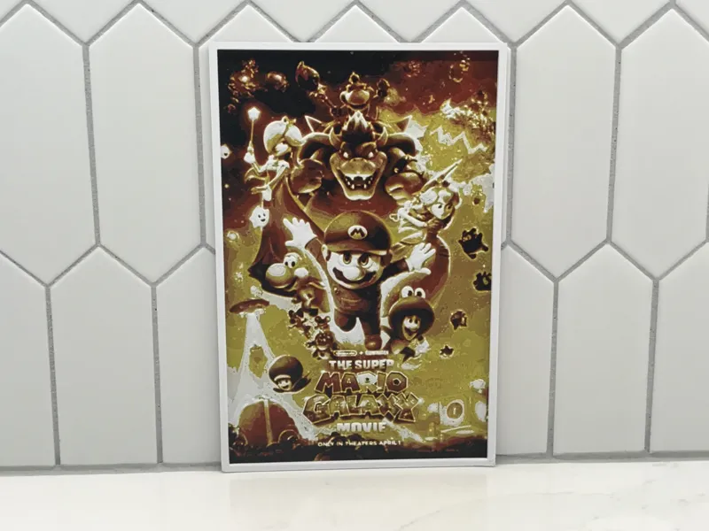 The Super Mario Galaxy Movie Cover HueForge