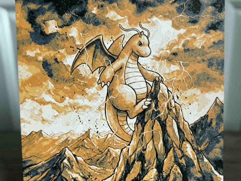 Dragonite's Perch - Hueforge Wall Art