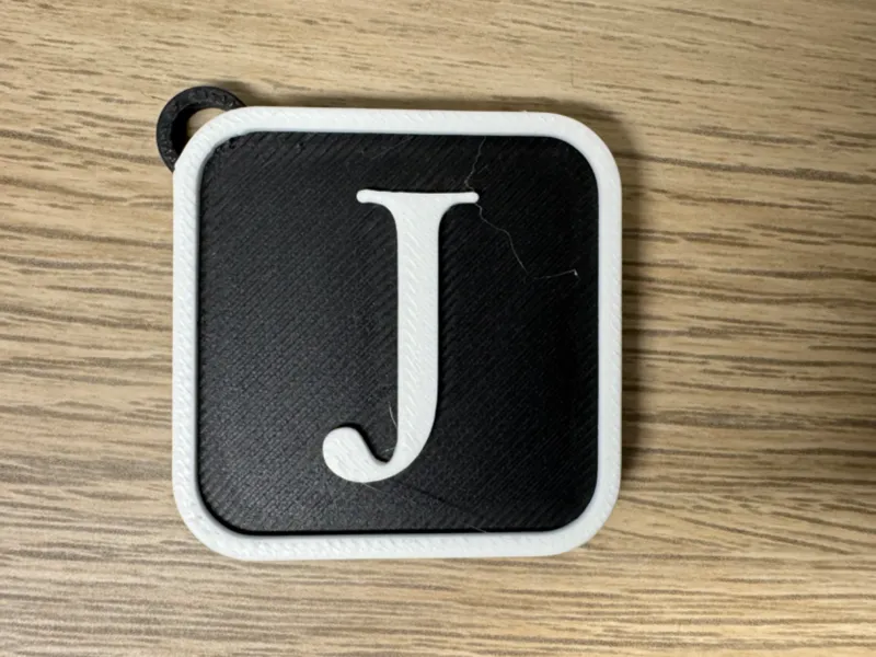 Schlüsselanhänger Buchstabe J Keychain Letter J