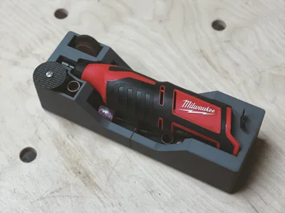 Gridfinity for Milwaukee 2460 M12 Rotary Tool