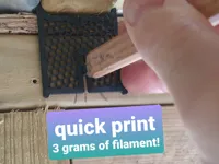 0.2mm layer, 6 walls, 20% infill, 0 shell layers