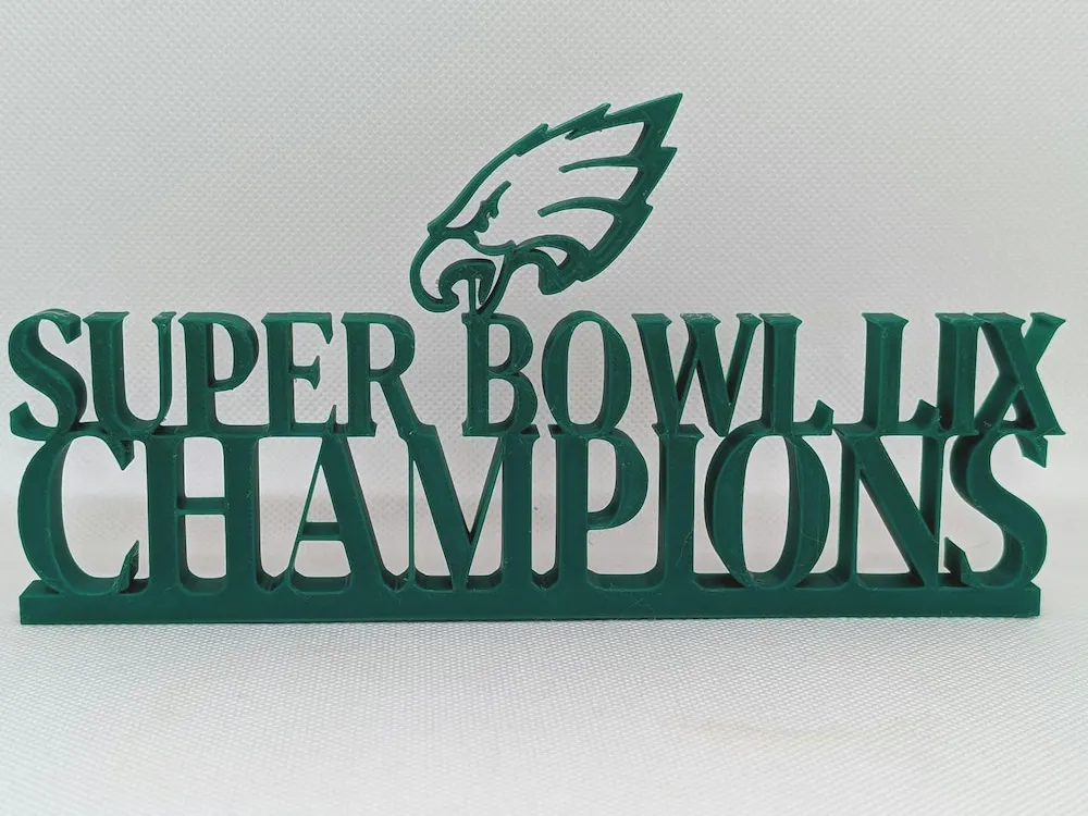 Philadelphia Eagles Super Bowl LIX Champions - Free 3D Print Model ...