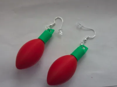 Xmas Light Earrings