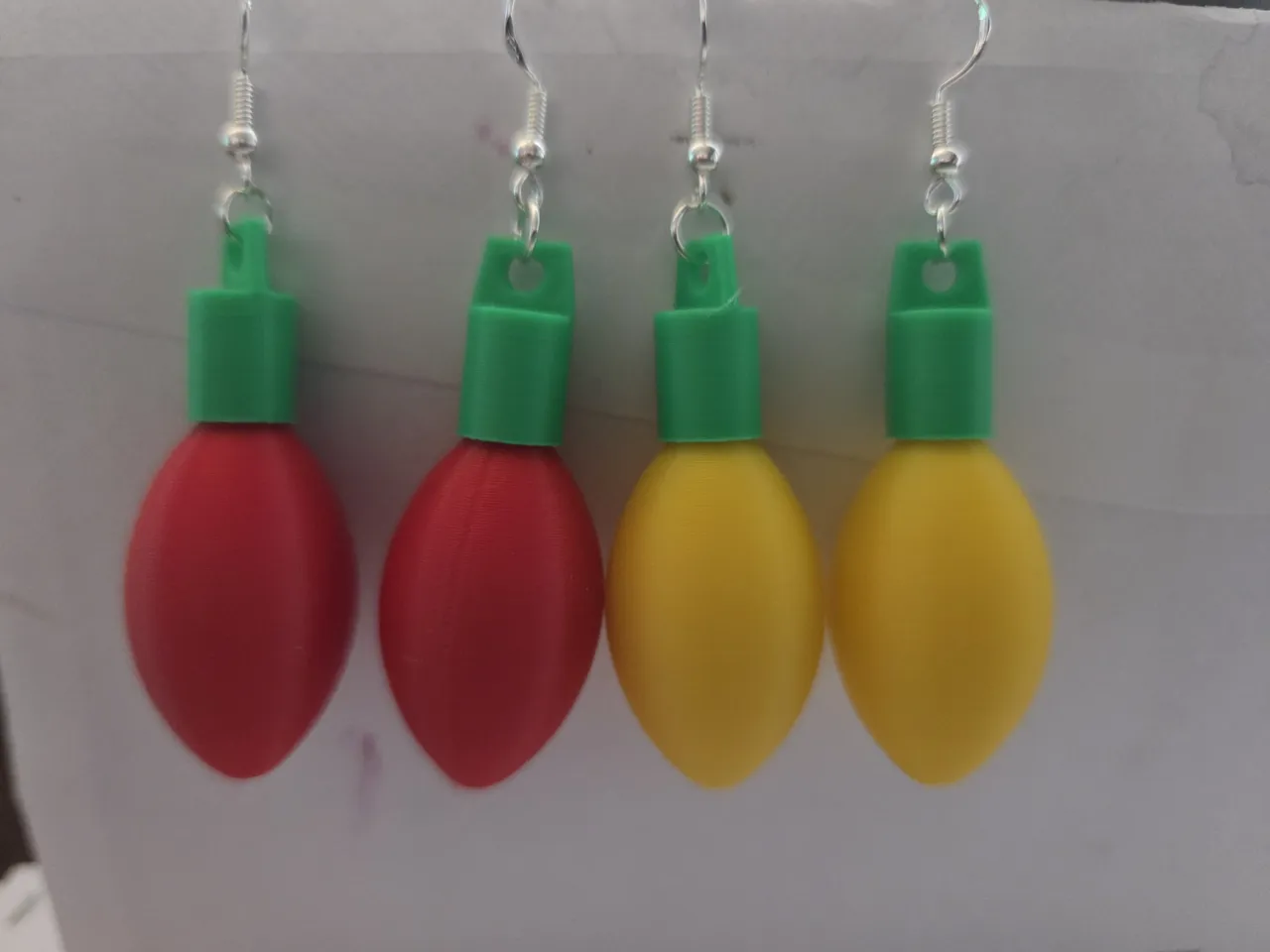 Xmas Light Earrings view 2