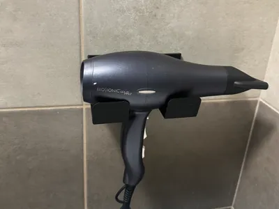 Minimalist Hair Dryer Wall Mount