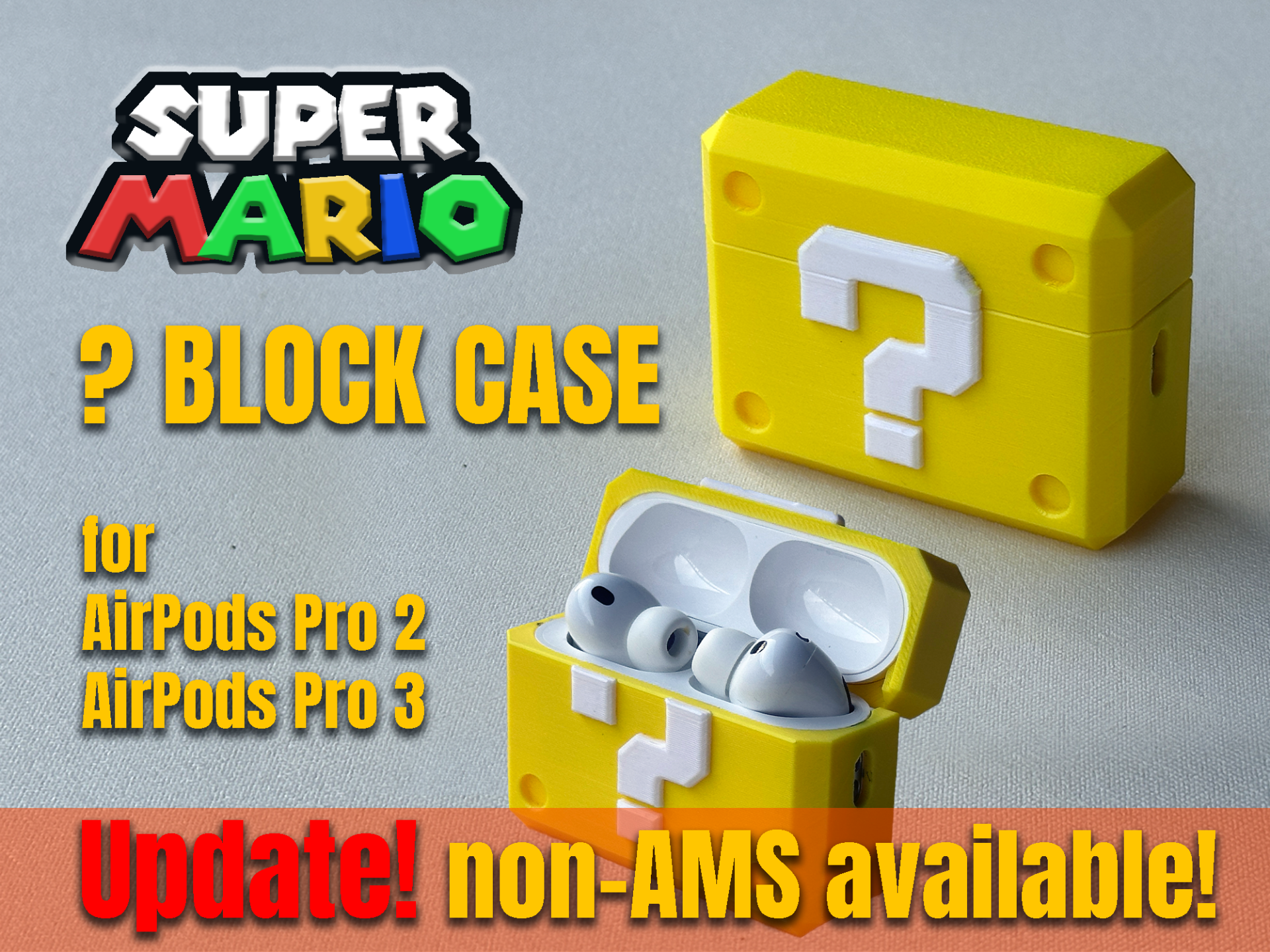 Super Mario ?-Block Case for AirPods Pro 2 & 3