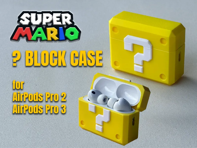 Super Mario ?-Block Case for AirPods Pro 2 & 3