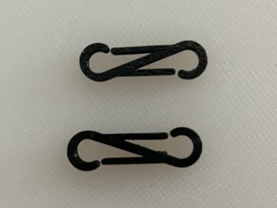 S clip for gloves (double sided clip)