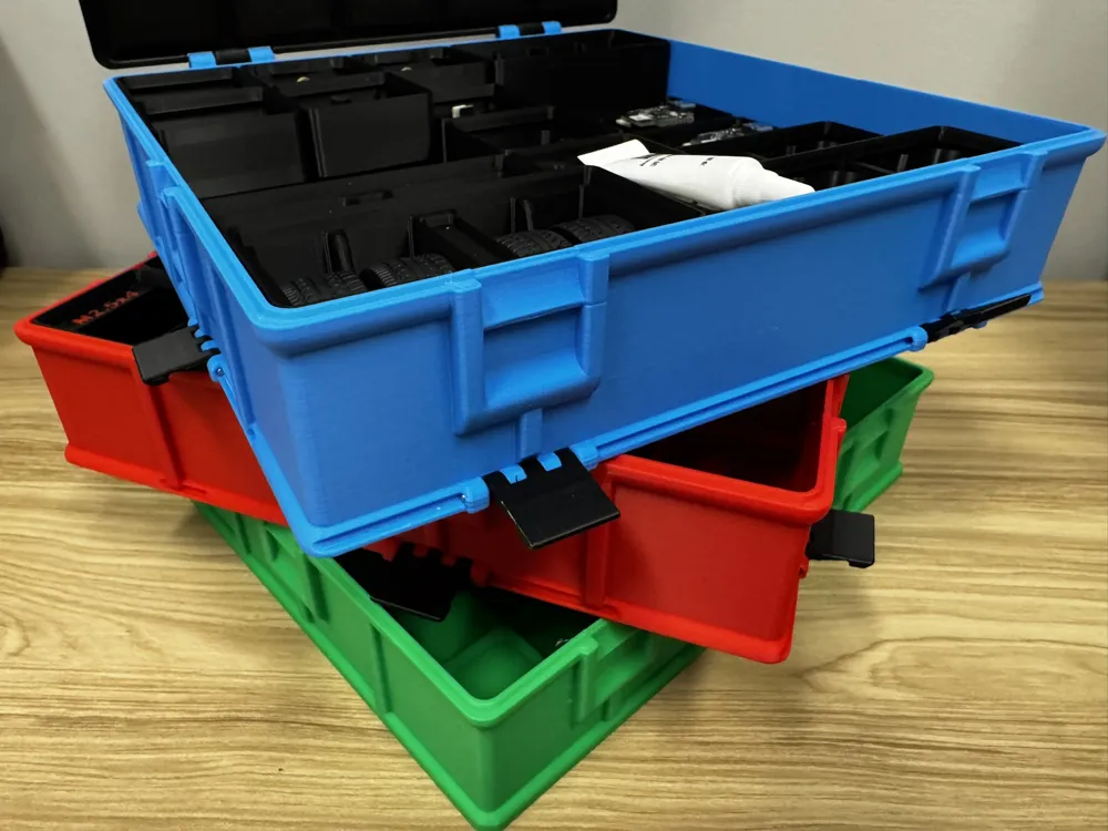 Stackable CyberBrick Gridfinity 5x5 Organizer Box - Free 3D Print Model ...