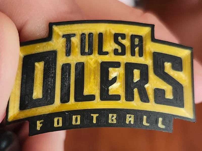 Tulsa Oilers Football Holder
