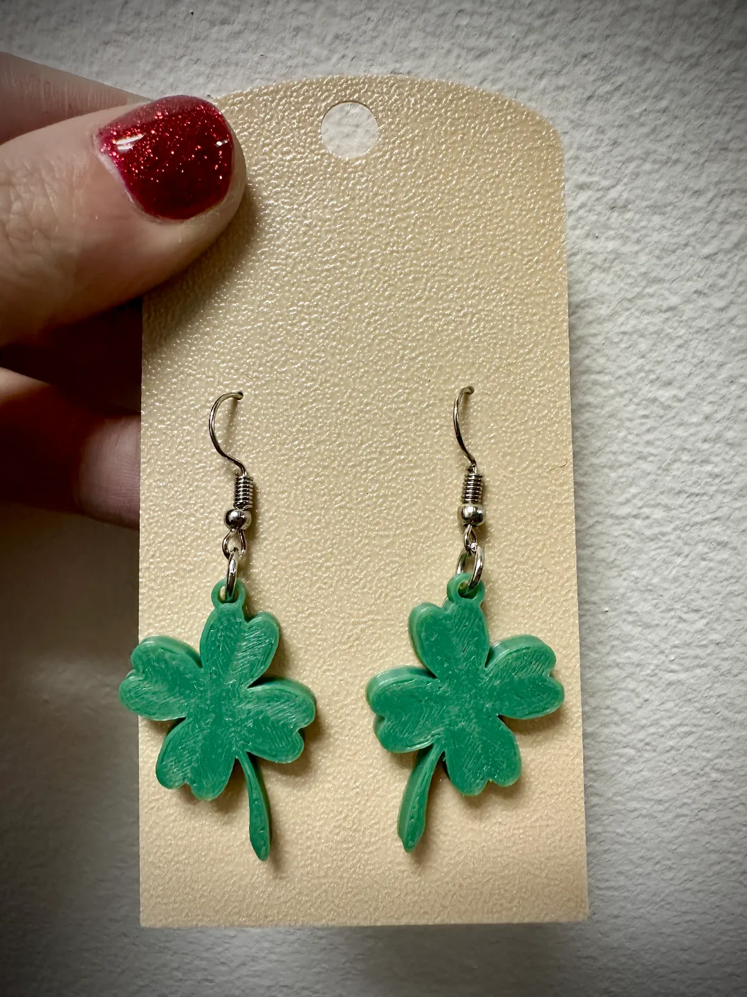 Shamrock Earrings - Free Commercial Use view 4